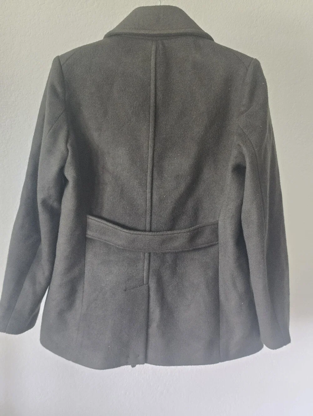 Old Navy Wool Blend Peacoat Jacket Double Breasted M Petite Classic Coat